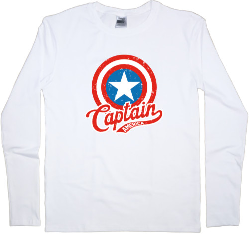 Captain America - Kids' Longsleeve Shirt - Captain America 16 - Mfest
