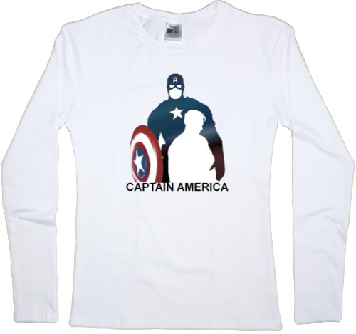 Captain America - Лонгслив Женский - Captain America 9 - Mfest