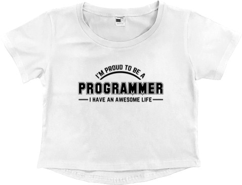 Программист - Кроп - топ Премиум Женский - Programmer 7 - Mfest