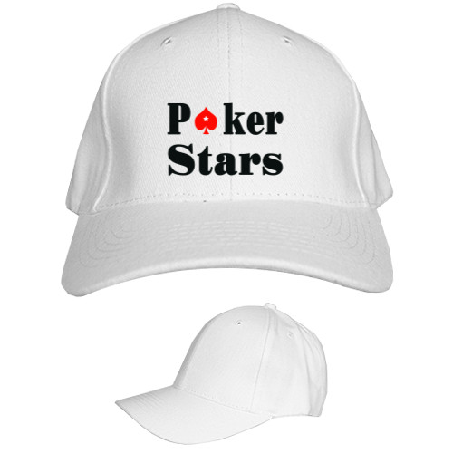 Покер - Кепка 6-панельная Детская - Poker stars - Mfest