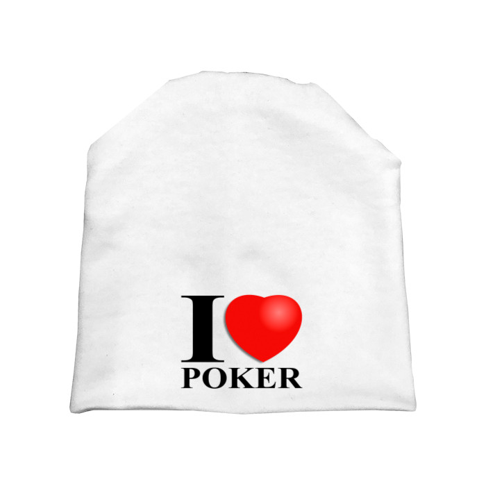 Покер - Шапка - I love poker - Mfest