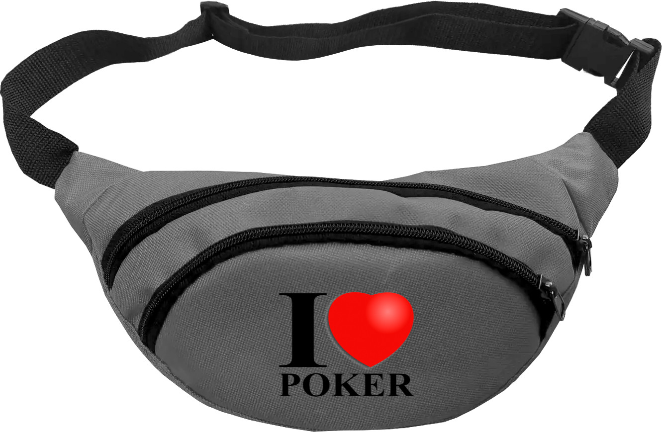 Покер - Сумка Бананка - I love poker - Mfest