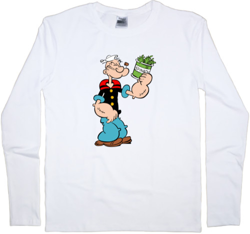 Моряк Попай - Men's Longsleeve Shirt - Popeye 8 - Mfest