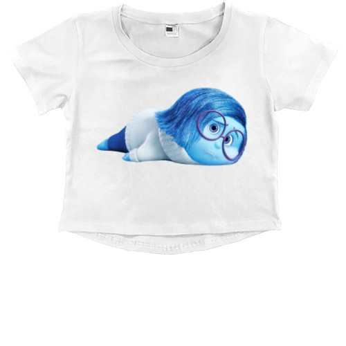 Головоломка - Kids' Premium Cropped T-Shirt - Головоломка Печаль 3 - Mfest