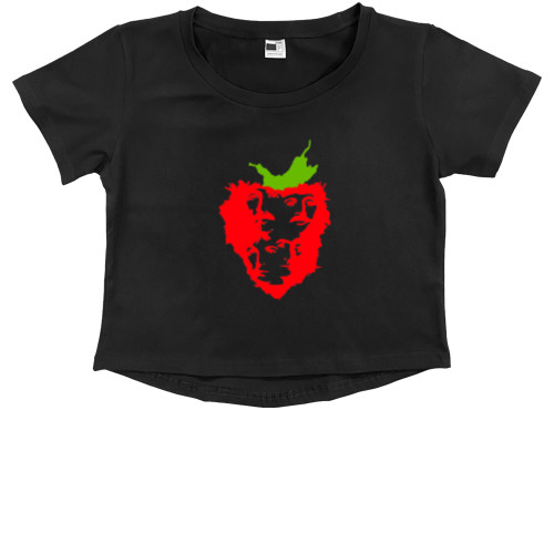 The Beatles - Kids' Premium Cropped T-Shirt - The Beatles strawberrry - Mfest