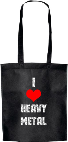 Rock - Tote Bag - i love heavy metal - Mfest