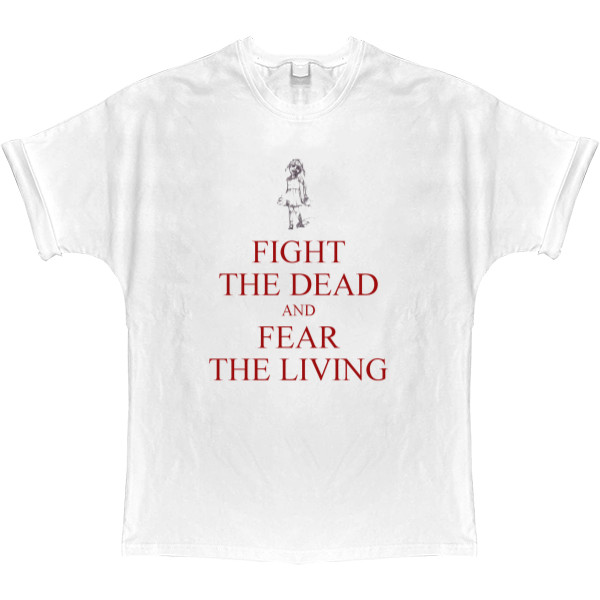 The Walking Dead - T-shirt Oversize - Walking Dead Fear The Living 1 - Mfest