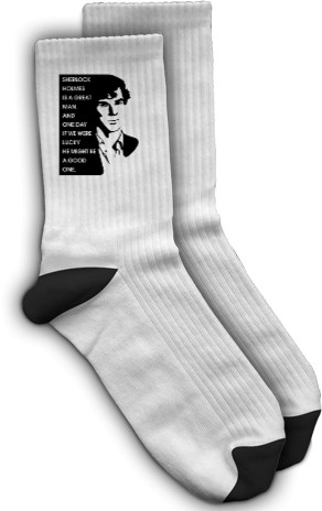 Sherlock - Socks - Sherlock Holmes is a great man - Mfest