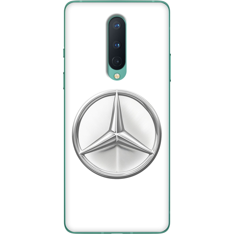 Авто - Чехол OnePlus - Mercedes Benz Лого Металик - Mfest
