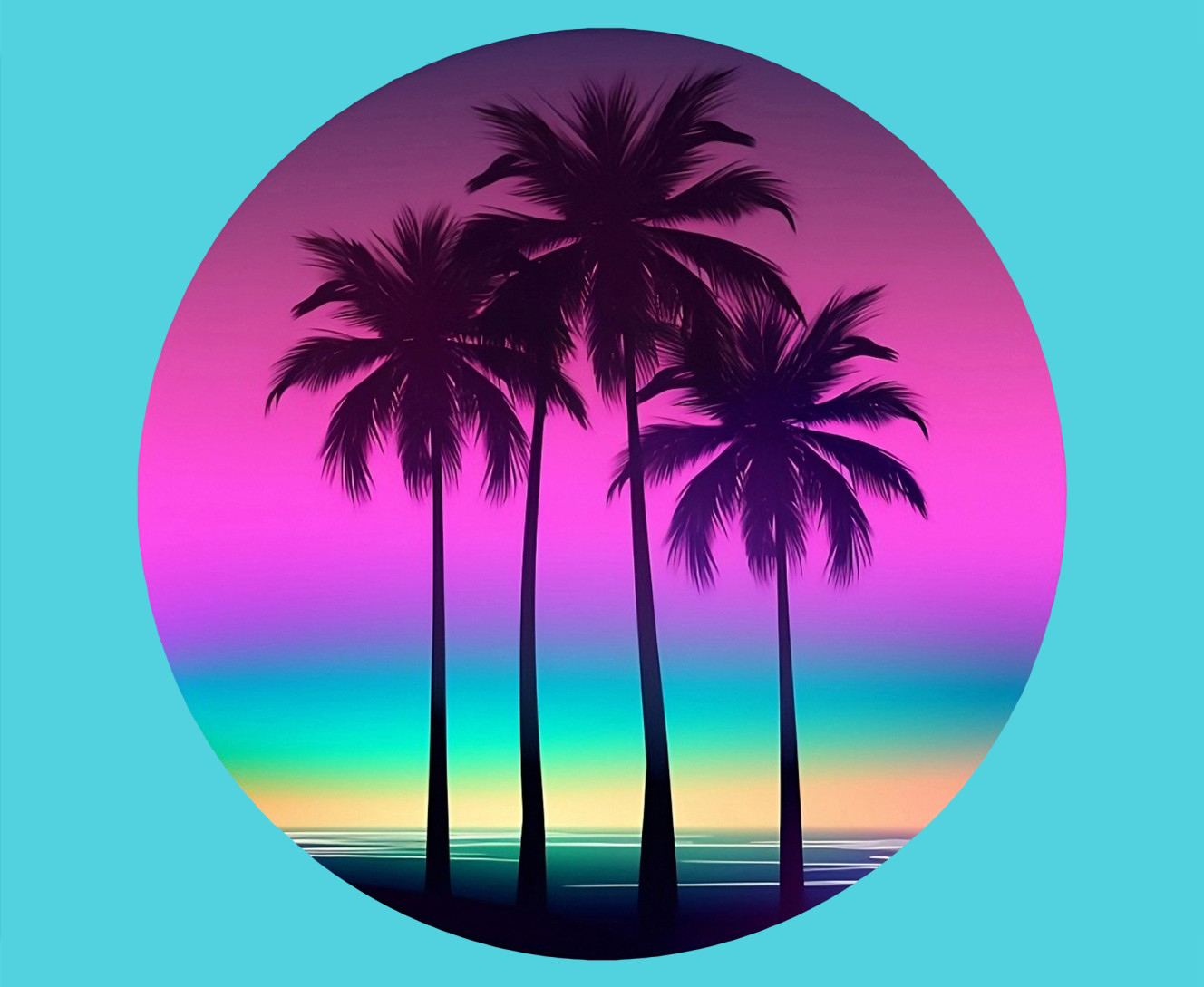 Пальмовий пляж  М'які відтінки