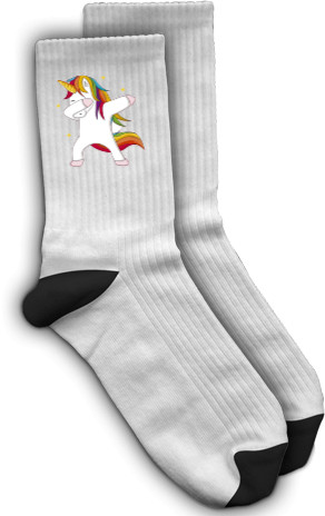 Приколы для нее - Socks - Dabbing Unicorn - Mfest