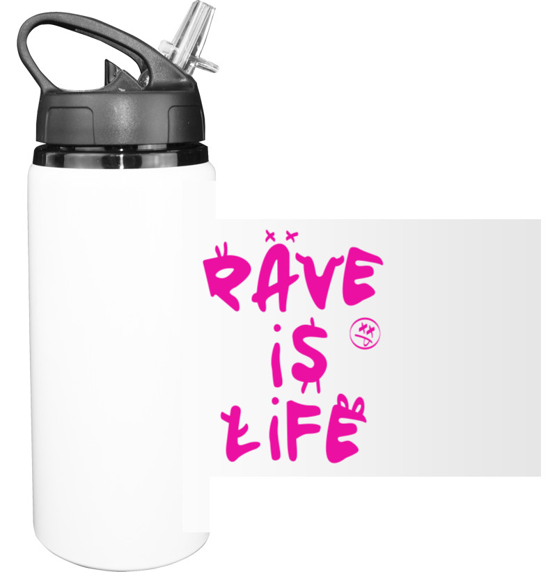 DJ - Пляшка для води - Rave is Life - Mfest