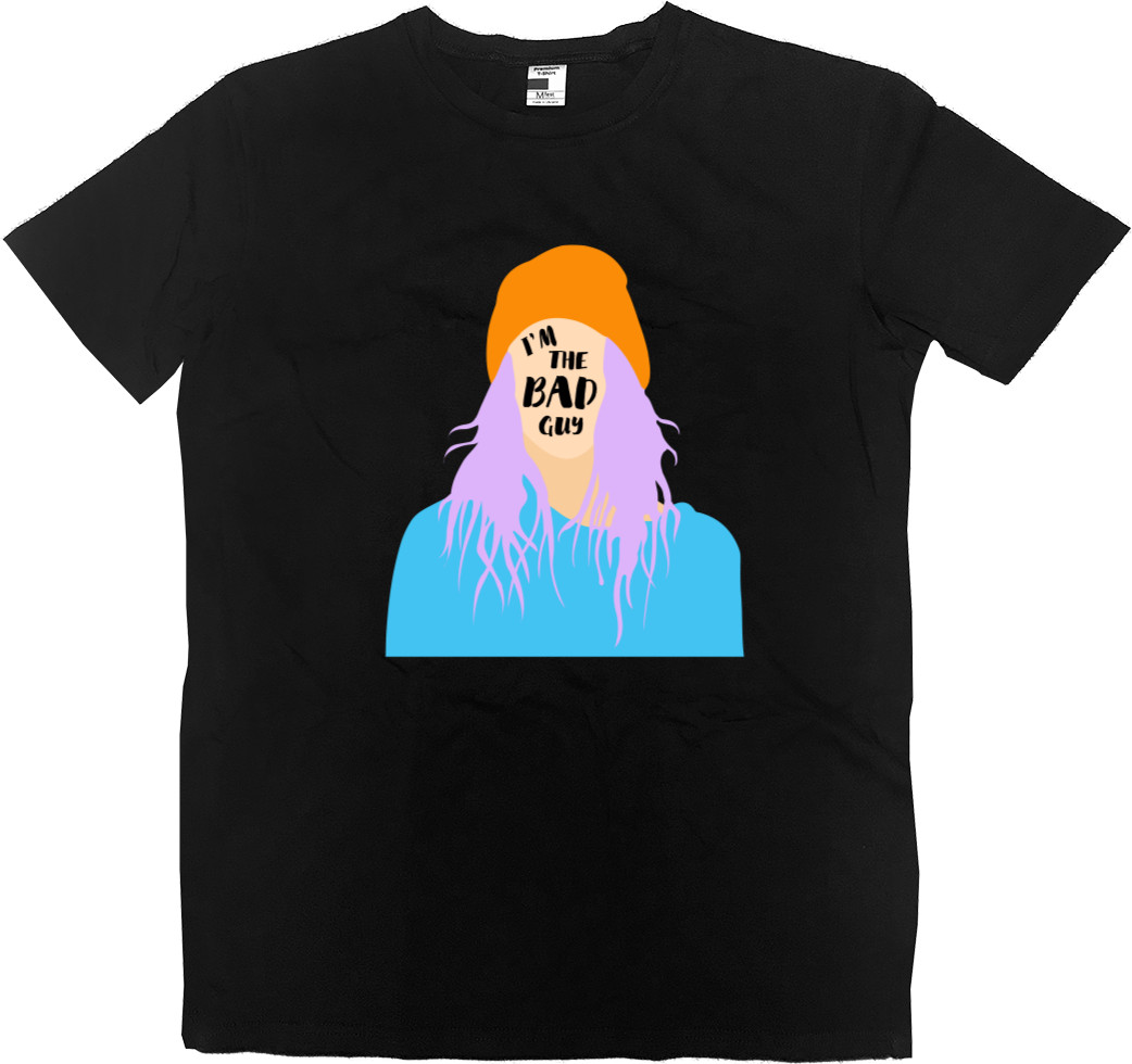 Билли Айлиш/Billie Eilish - Men’s Premium T-Shirt - I'm The Bad Guy - Mfest