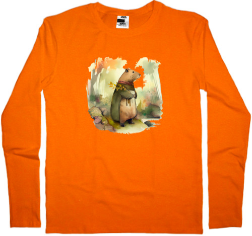 Capybara - Men's Longsleeve Shirt - fantasy capybara - Mfest