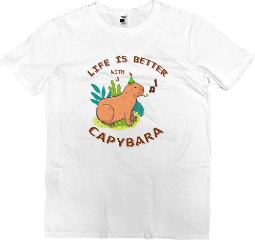 Capybara - Kids' Premium T-Shirt - With capibara life is more beautiful - Mfest