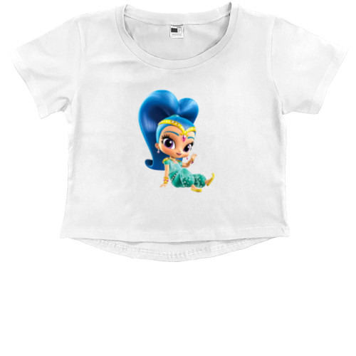 Шиммер и Шайн / Shimmer and Shine - Kids' Premium Cropped T-Shirt - Shimmer and Shine 3 - Mfest