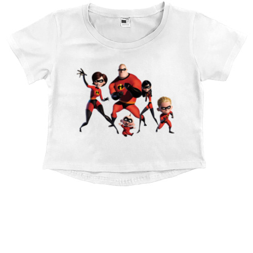 Суперсемейка - Kids' Premium Cropped T-Shirt - The Incredibles - Mfest