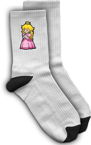 Mario - Socks - Princess Peach - Mfest