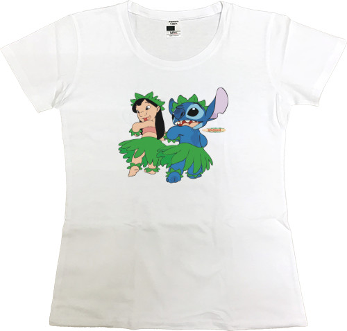 Лила и Стич - Women's Premium T-Shirt - Lilo and Stitch 7 - Mfest