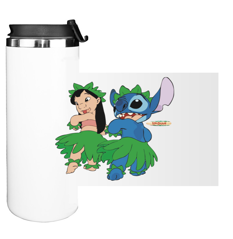 Лила и Стич - Water Bottle on Tumbler - Lilo and Stitch 7 - Mfest