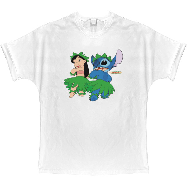 Лила и Стич - T-shirt Oversize - Lilo and Stitch 7 - Mfest