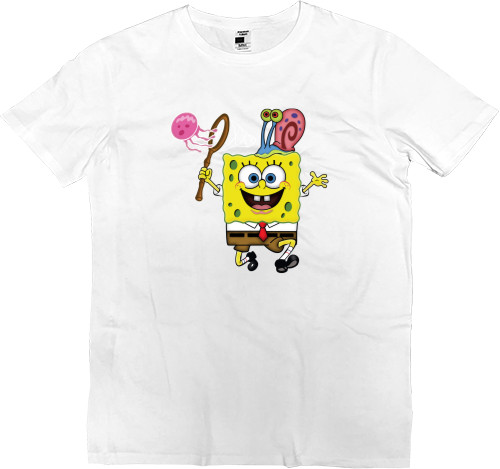 Губка Боб - Men’s Premium T-Shirt - Spongebob 5 - Mfest