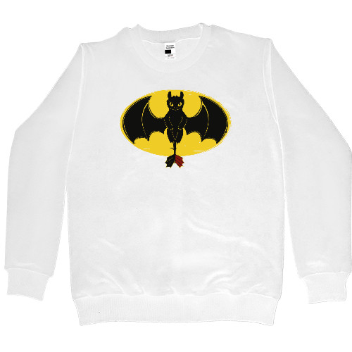 Как приручить дракона - Women's Premium Sweatshirt - Toothless Batman - Mfest