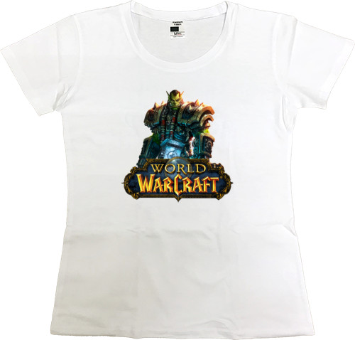 Warcraft - Women's Premium T-Shirt - world of warcraft Hero 2 - Mfest