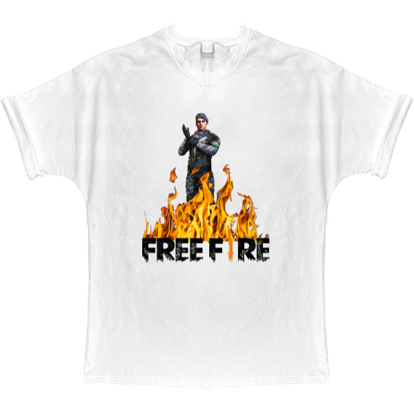 Garena Free Fire - Футболка Оверсайз - Garena Free Fire 3 - Mfest
