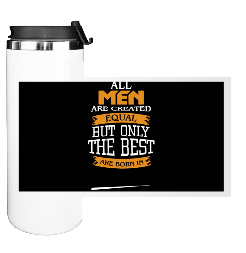 О возрасте - Water Bottle on Tumbler - All man are created - Mfest