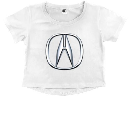 Acura - Кроп - топ Премиум Детский - Acura эмблема - Mfest