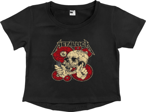 Metallica - Women's Cropped Premium T-Shirt - Metallica 28 - Mfest