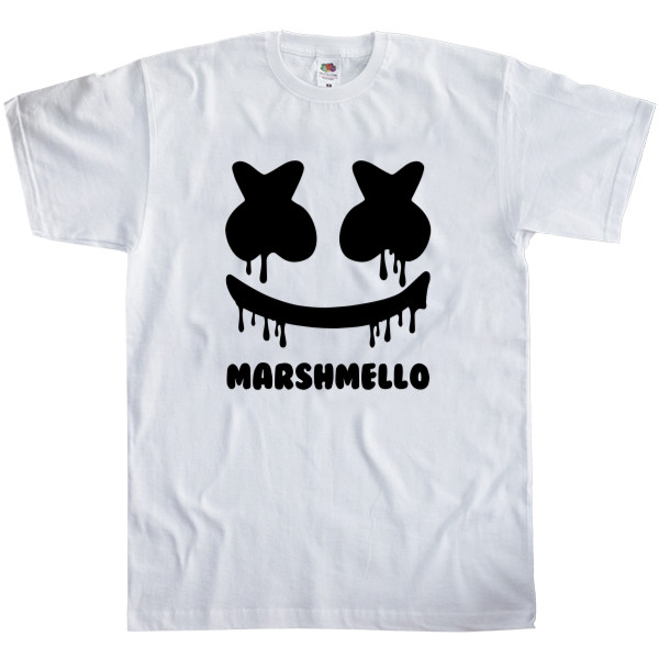 Marshmello - Футболка Класика Чоловіча Fruit of the loom - Marshmello 5 - Mfest