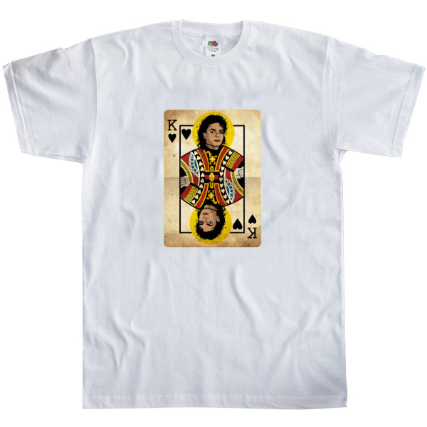 Майкл Джексон/Michael Jackson - Men's T-Shirt Fruit of the loom - michael jackson grand map - Mfest