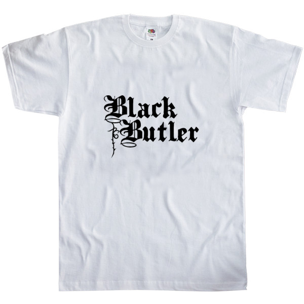 Темний дворецький / Kuroshitsuji - Футболка Класика Чоловіча Fruit of the loom - black butler logo 2 - Mfest