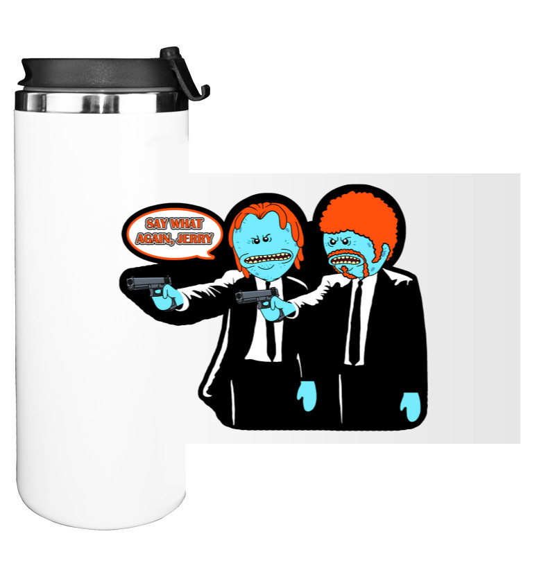 Rick and Morty Mr Meeseeks Pulp Fiction