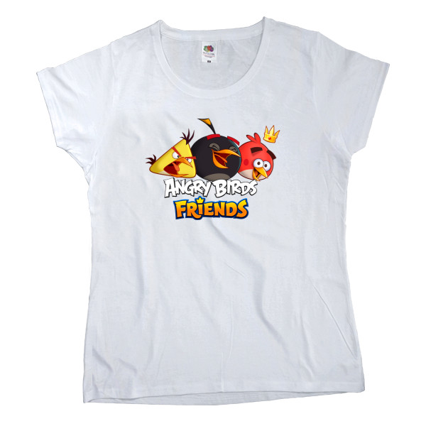 Angry Birds - Women's T-shirt Fruit of the loom - Angry Birds Friends - Mfest