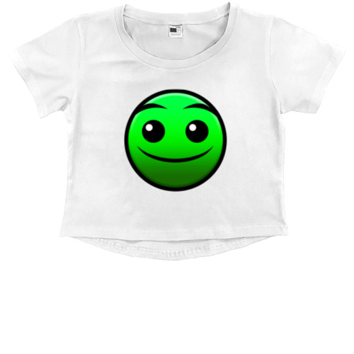 Geometry Dash - Kids' Premium Cropped T-Shirt - GEOMETRY DASH [24] - Mfest