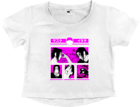 Наруто - Women's Cropped Premium T-Shirt - [1] - Mfest
