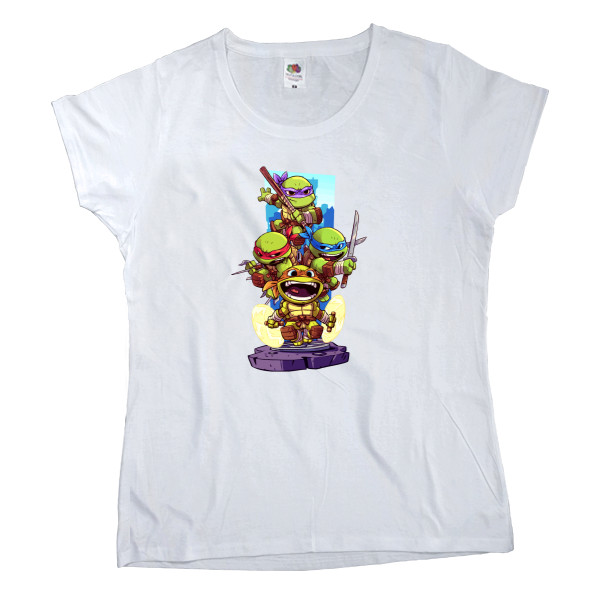 Черепашки ниндзя - Women's T-shirt Fruit of the loom - Teenage Mutant Ninja Turtles (1) - Mfest
