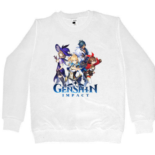 Genshin Impact - Свитшот Премиум Детский - GENSHIN IMPACT (HEROS) 2 - Mfest