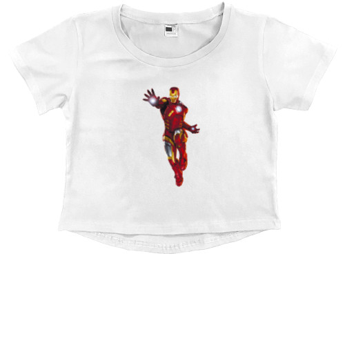 Iron Man - Кроп - топ Премиум Детский - Iron Man 10 - Mfest