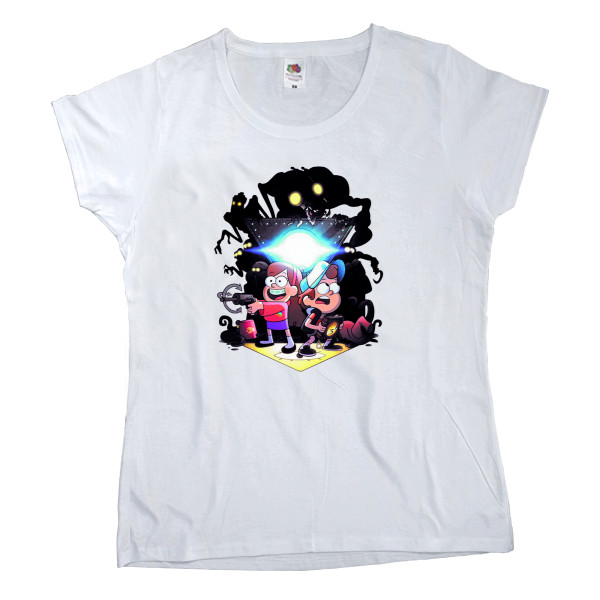 Gravity Falls - Women's T-shirt Fruit of the loom - Gravity Falls Adventure never Ends - Mfest