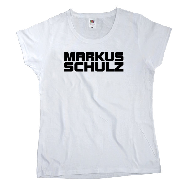 Marcus Schulz - Футболка Классика Женская Fruit of the loom - Markus Schulz - 1 - Mfest