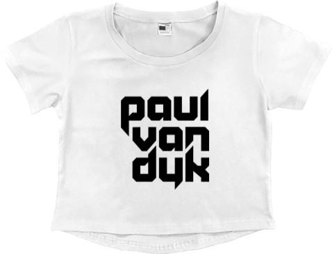 Paul Van Dyk - Кроп - топ Преміум Жіночий - Paul Van Dyk - 3 - Mfest
