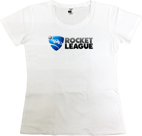 Rocket League - Футболка Премиум Женская - Rocket League логотип - Mfest