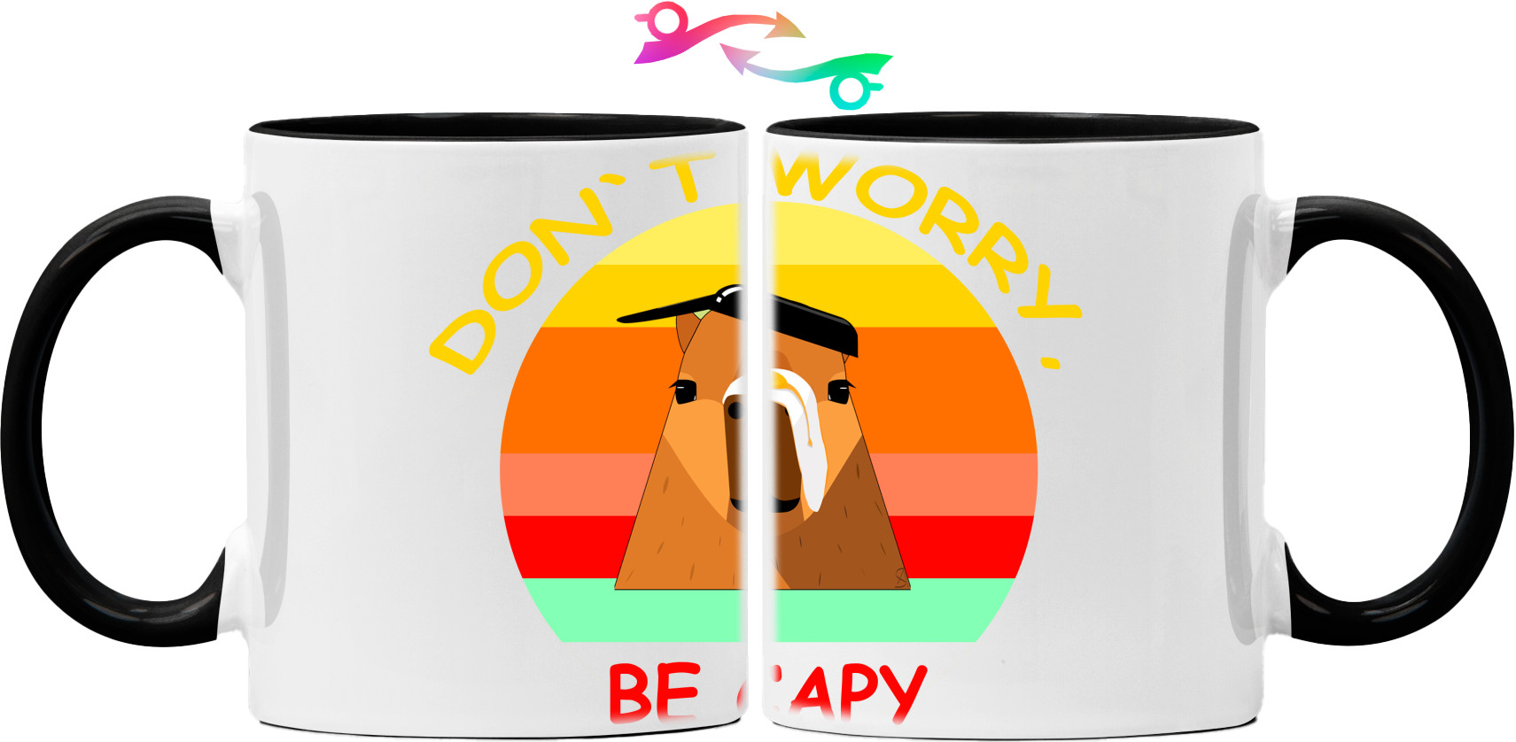 Капібара  - Кружка - Don't Worry, Be Capy - Mfest