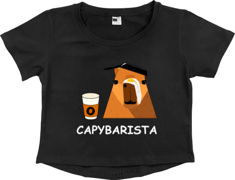 Капібара  - Кроп - топ Преміум Жіночий - Capybarista - Mfest