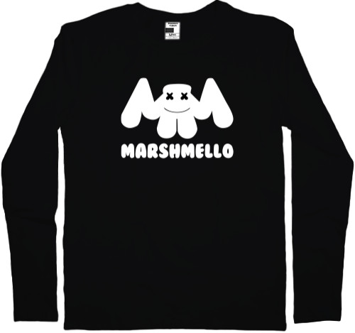 Marshmello - Футболка з Довгим Рукавом Чоловіча - Маршмеллоу 25 - Mfest