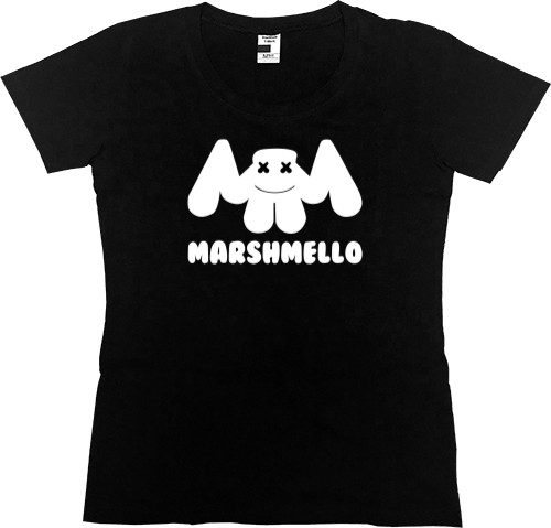 Marshmello - Футболка Преміум Жіноча - Маршмеллоу 25 - Mfest